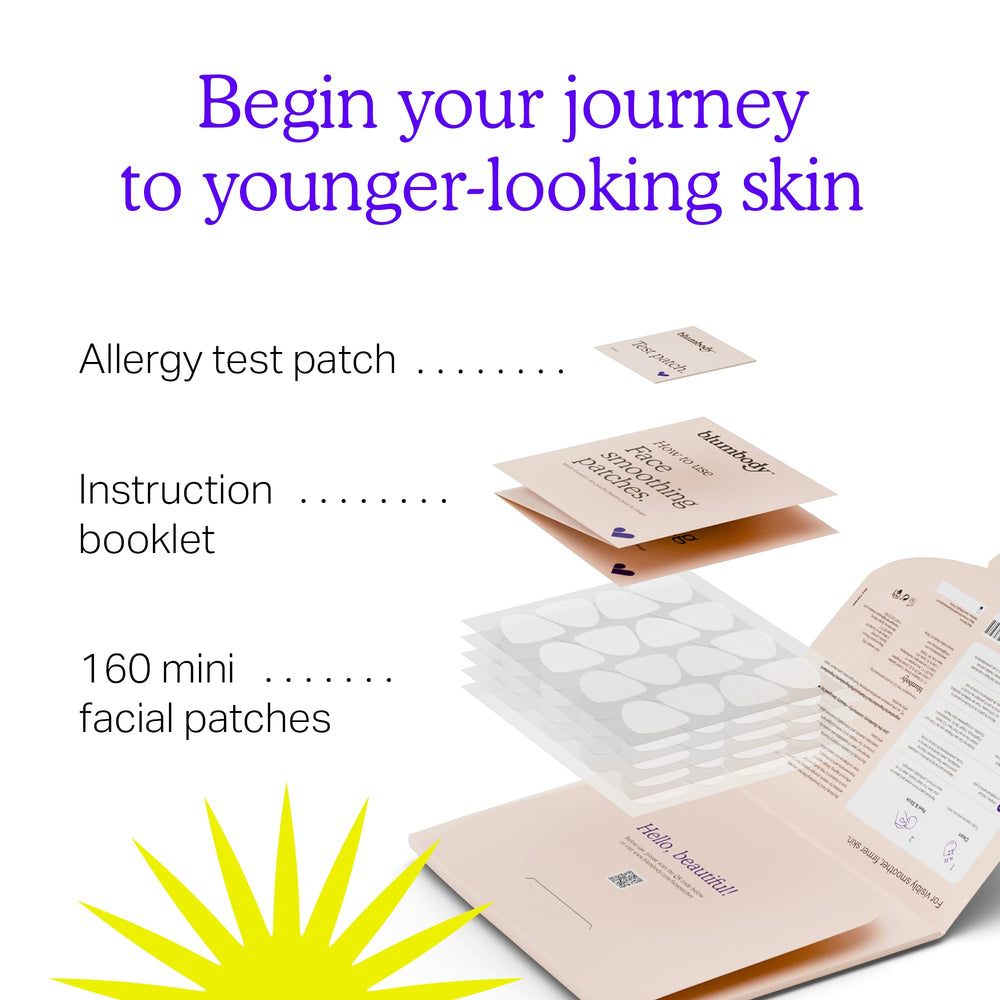 BLUMBODY face patches skin-friendly non-transdermal film for safe wear.
