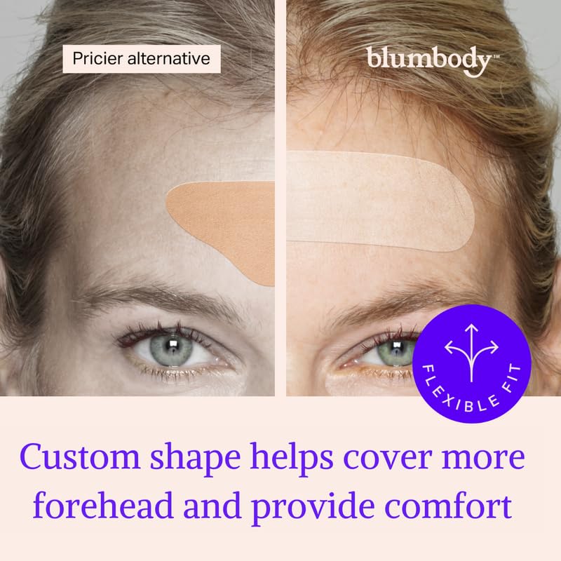 BLUMBODY non-silicone face tape—clear, discreet patches for daily wear