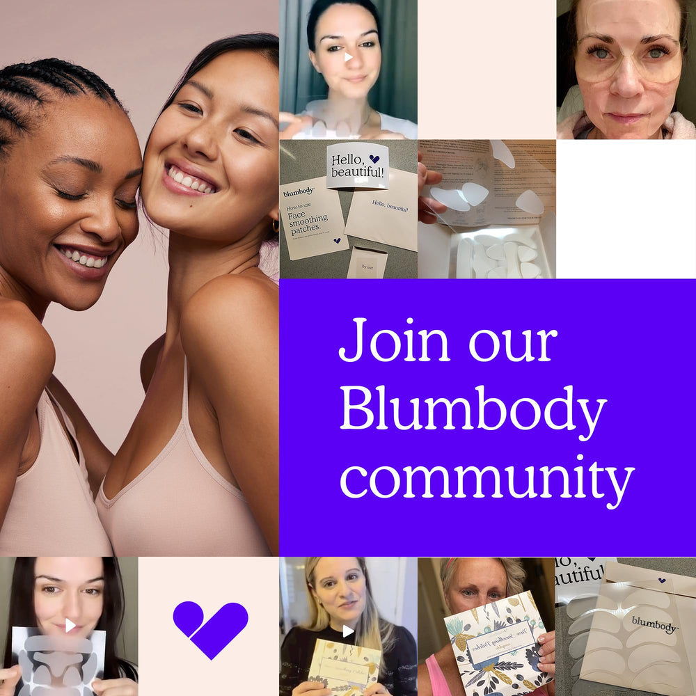 BLUMBODY wrinkle patches routine—supports non-invasive skincare around eyes