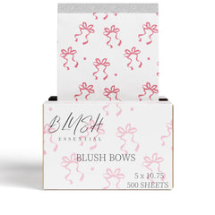 Blush Essentials hair foils packaging design highlights premium quality for precise salon color application.