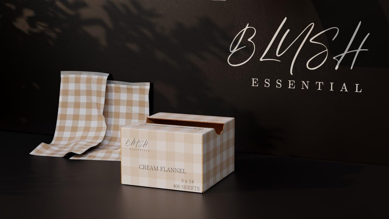 Blush Essentials pop up dispenser box keeps foils accessible during busy chair sessions.