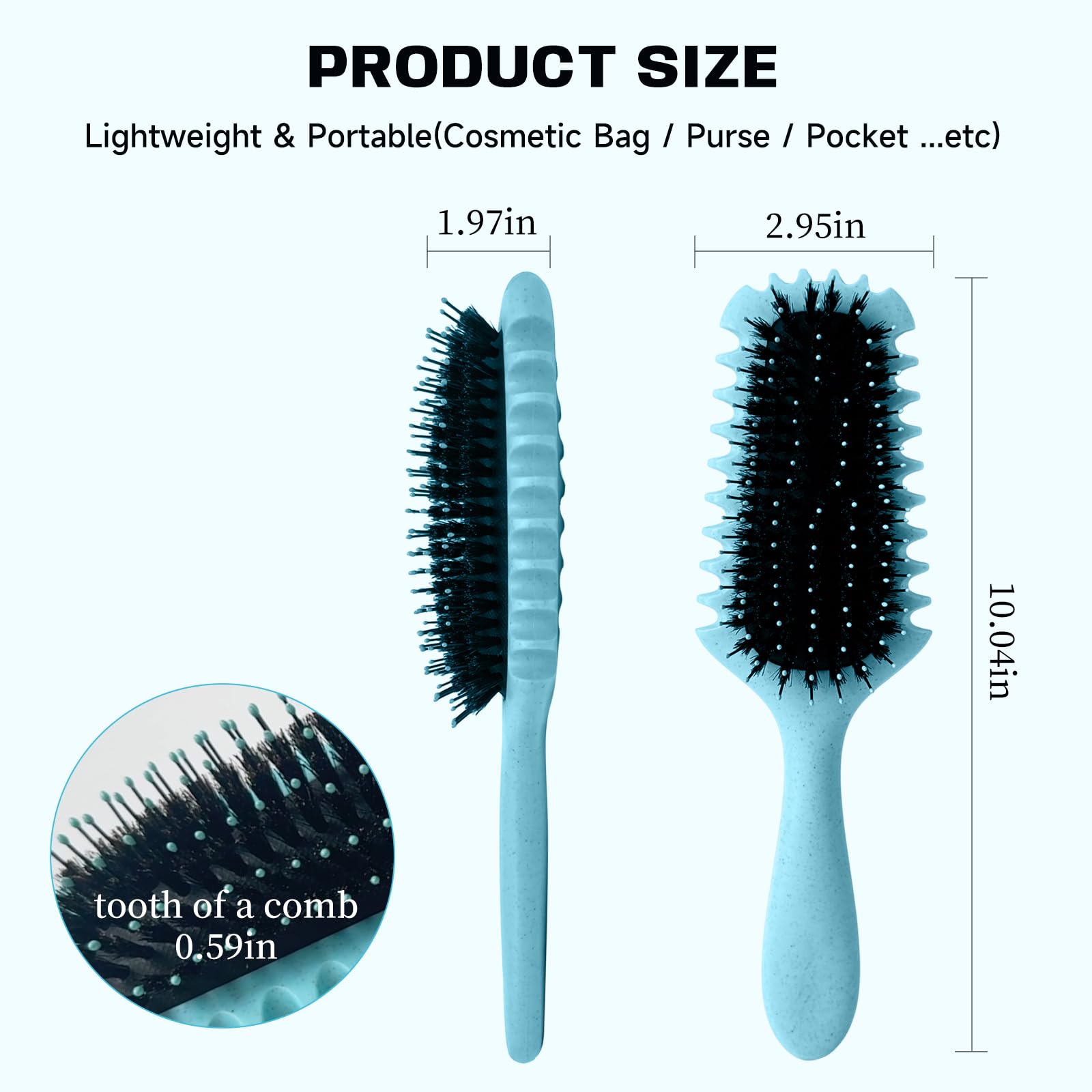 BMONATY curl brush eco-friendly base showcased with durable materials.