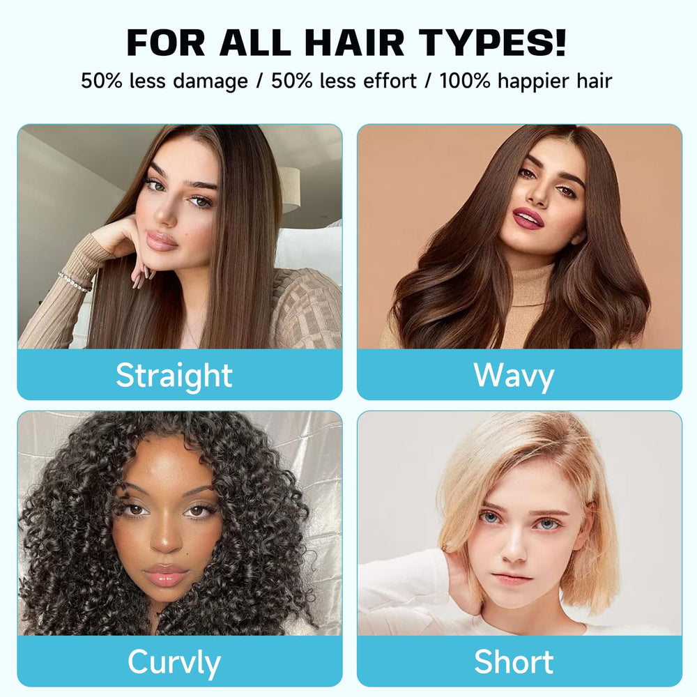 BMONATY curl brush in action adds volume and defines curls for bounce.