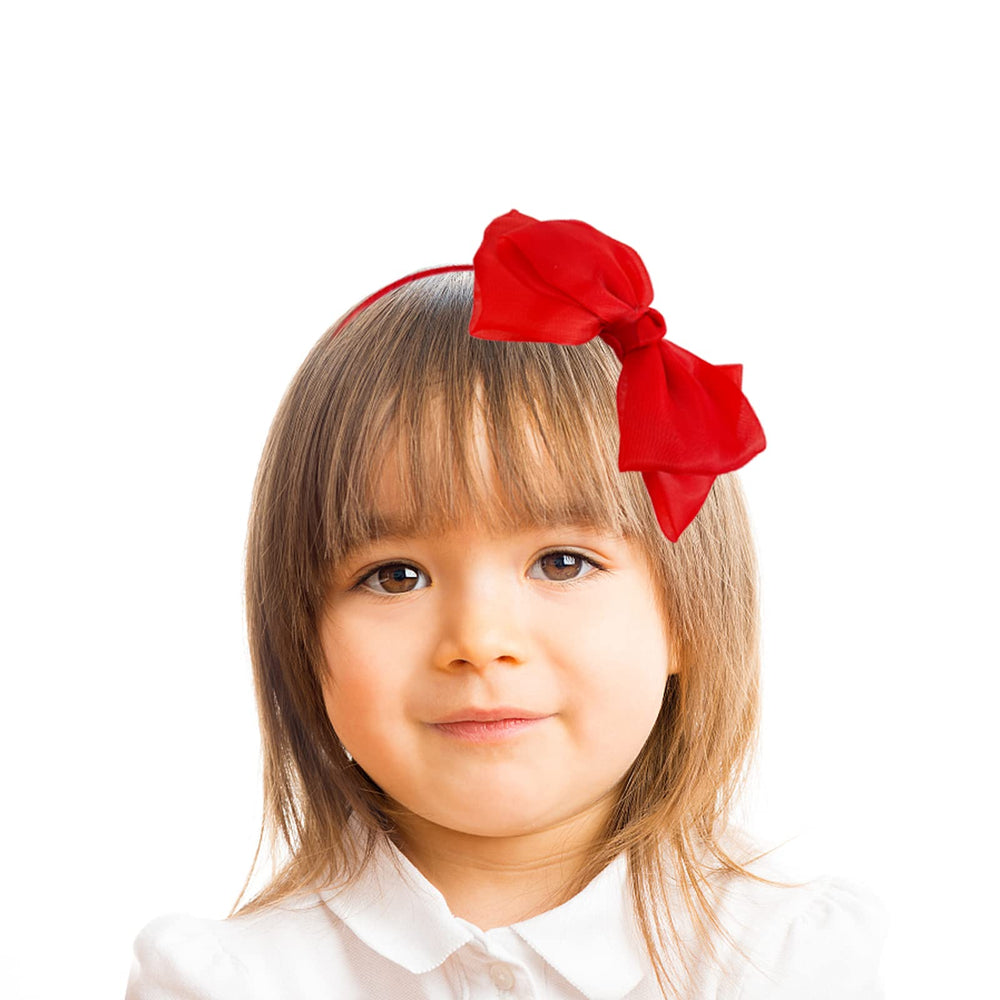 Bnikion red bow headband detail stitching emphasizes quality