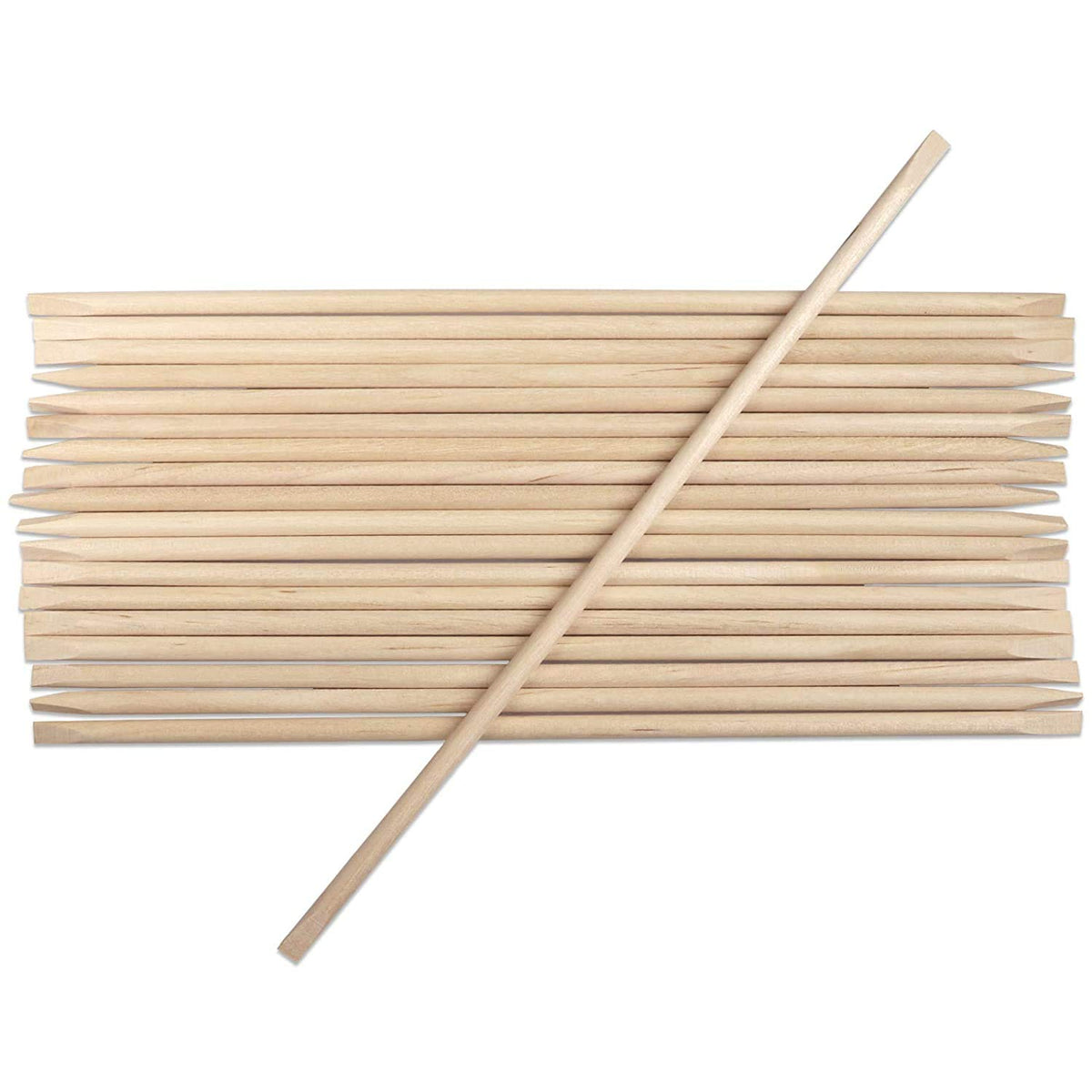 BNP cuticle wood stick pusher, 7-inch length, precision back-cuticle push.