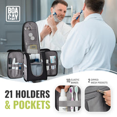 BOACAY foam-layered bag cushions bottles to prevent leaks during transit