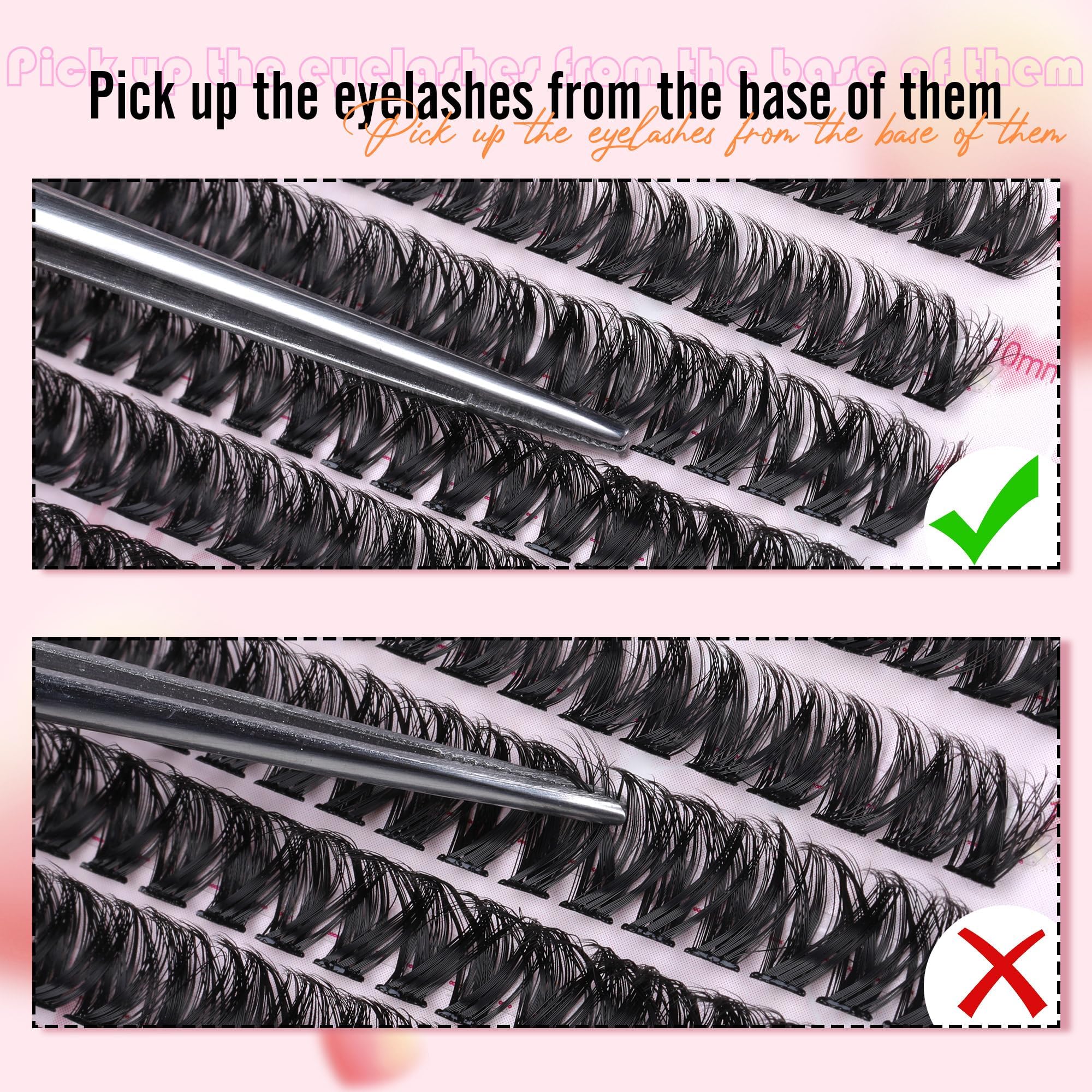 Boahankuke lash clusters easy-apply kit for at-home glam anywhere