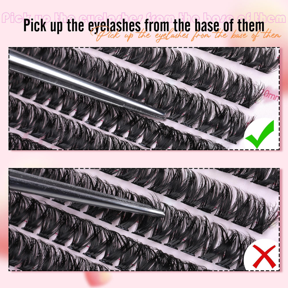Boahankuke lash clusters easy-apply kit for at-home glam anywhere