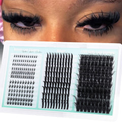 Boahankuke lash clusters with spikes deliver instant eye-opening definition and drama.