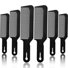 Boao 6-pack heat-resistant combs with matte finish and anti-slip grip for precise clipper work.