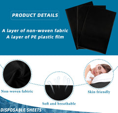 Boao disposable bed sheet folded for travel and quick setup.