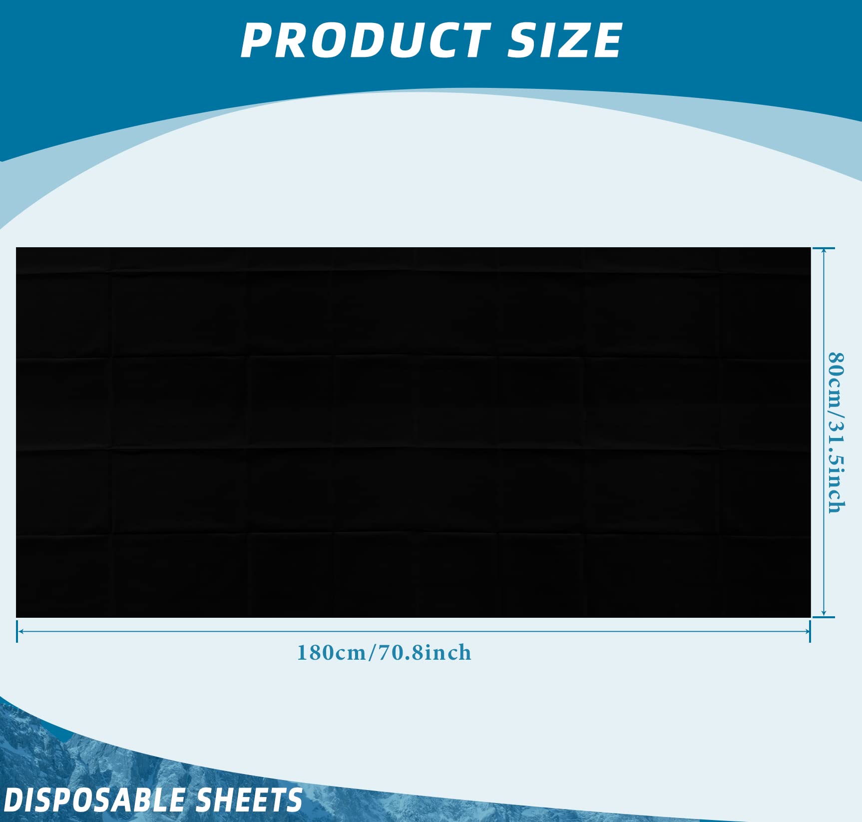 Boao disposable bed sheet folded packaging shows convenient single-use covers.