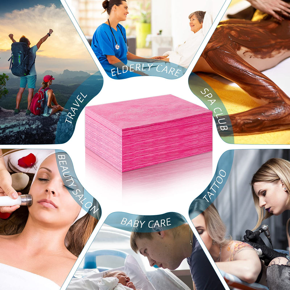 Boao hotel and salon bedding protection highlighting mess-free sessions.