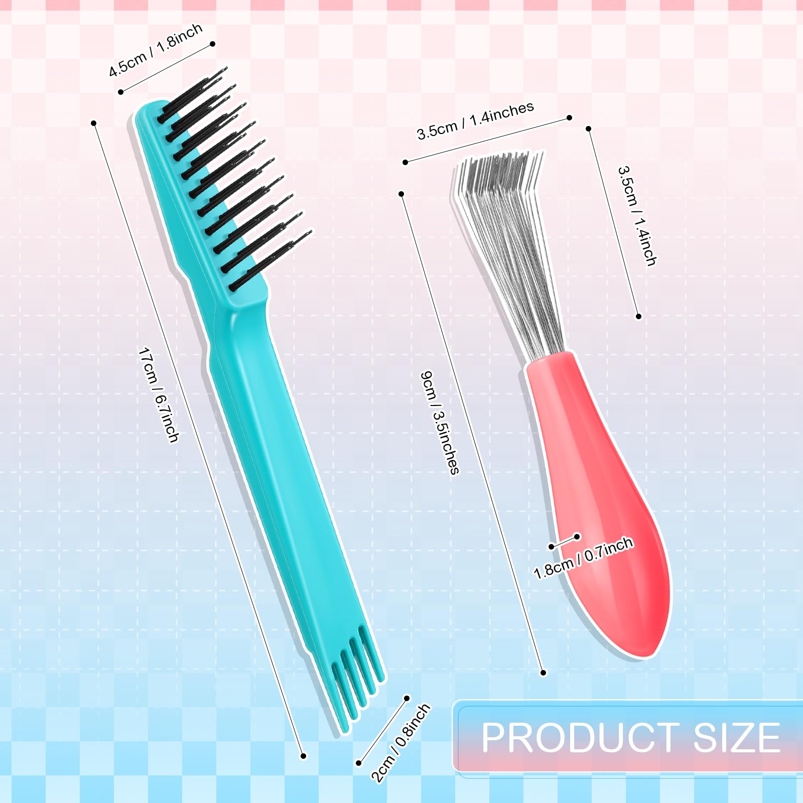 Boao metal wire rake detail focuses on stubborn hair debris removal
