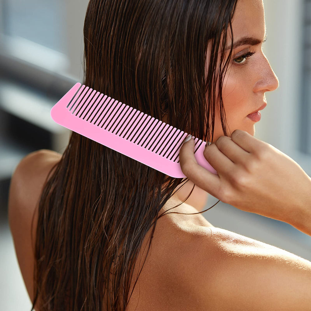 Boao 6-pack pink hair combs suited for home and salon use.