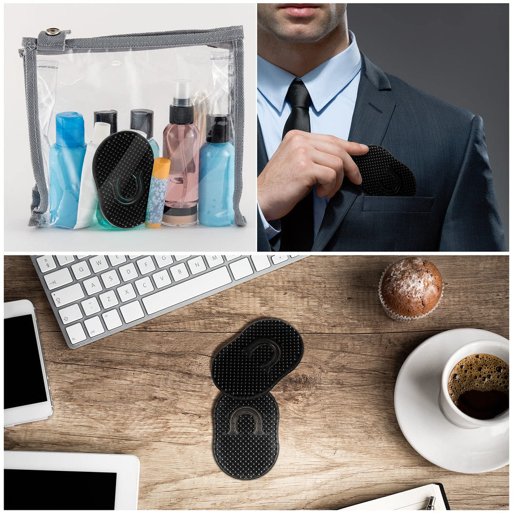 Boao pocket comb 12-pack black travel-size ideal for on-the-go hair care