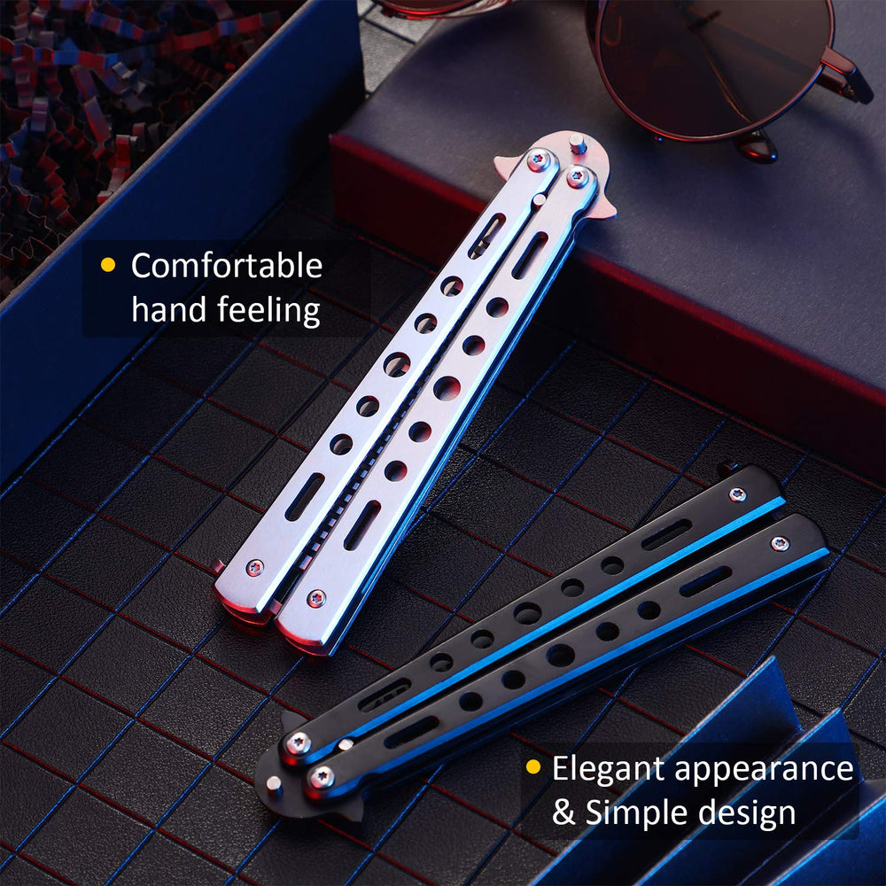 Boao stainless steel folding comb outdoor-use ready for hiking, camping, and quick styling