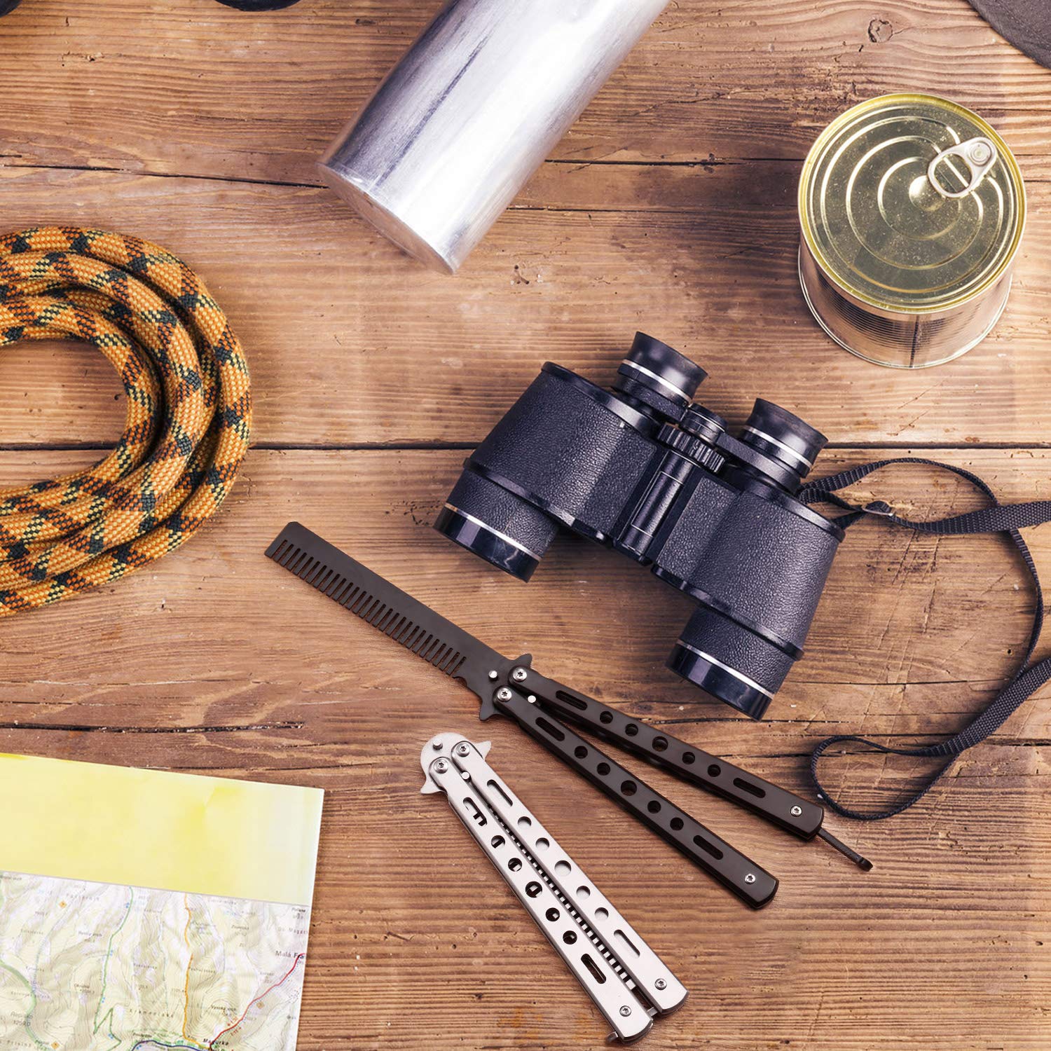 Boao stainless steel folding comb travel-kit ready; durable, rust-resistant design for active lifestyles