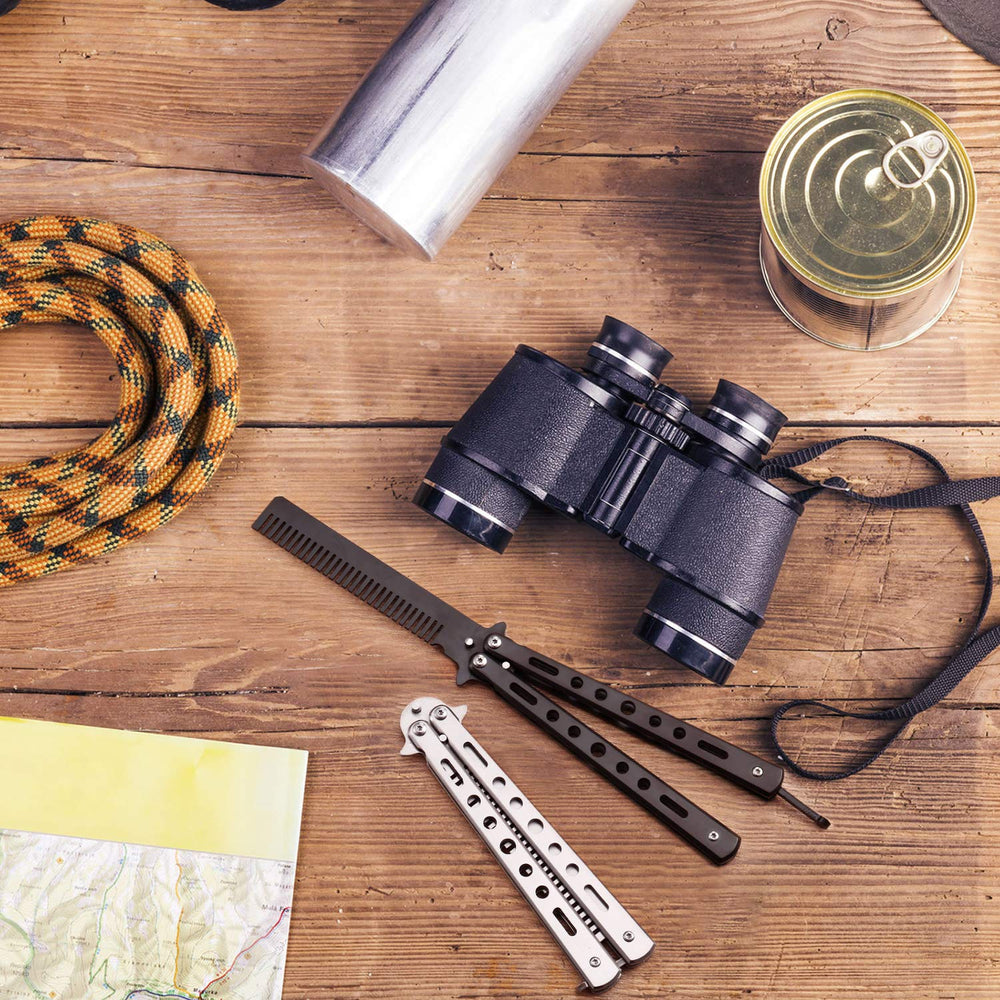Boao stainless steel folding comb travel-kit ready; durable, rust-resistant design for active lifestyles