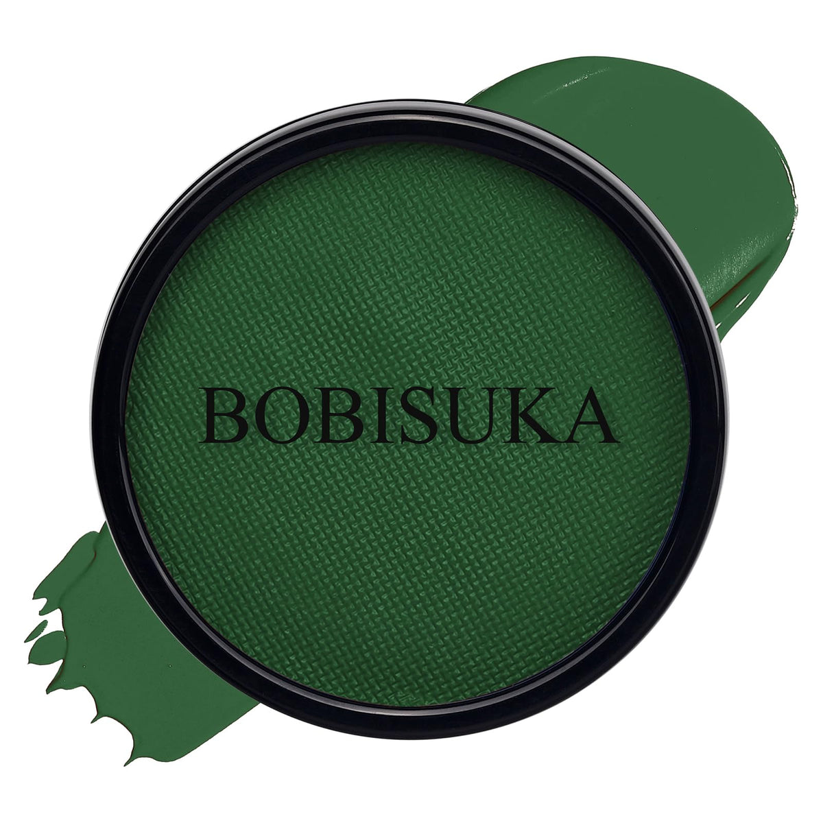 BOBISUKA dark green face paint palette swatches show bold color options for versatile looks.