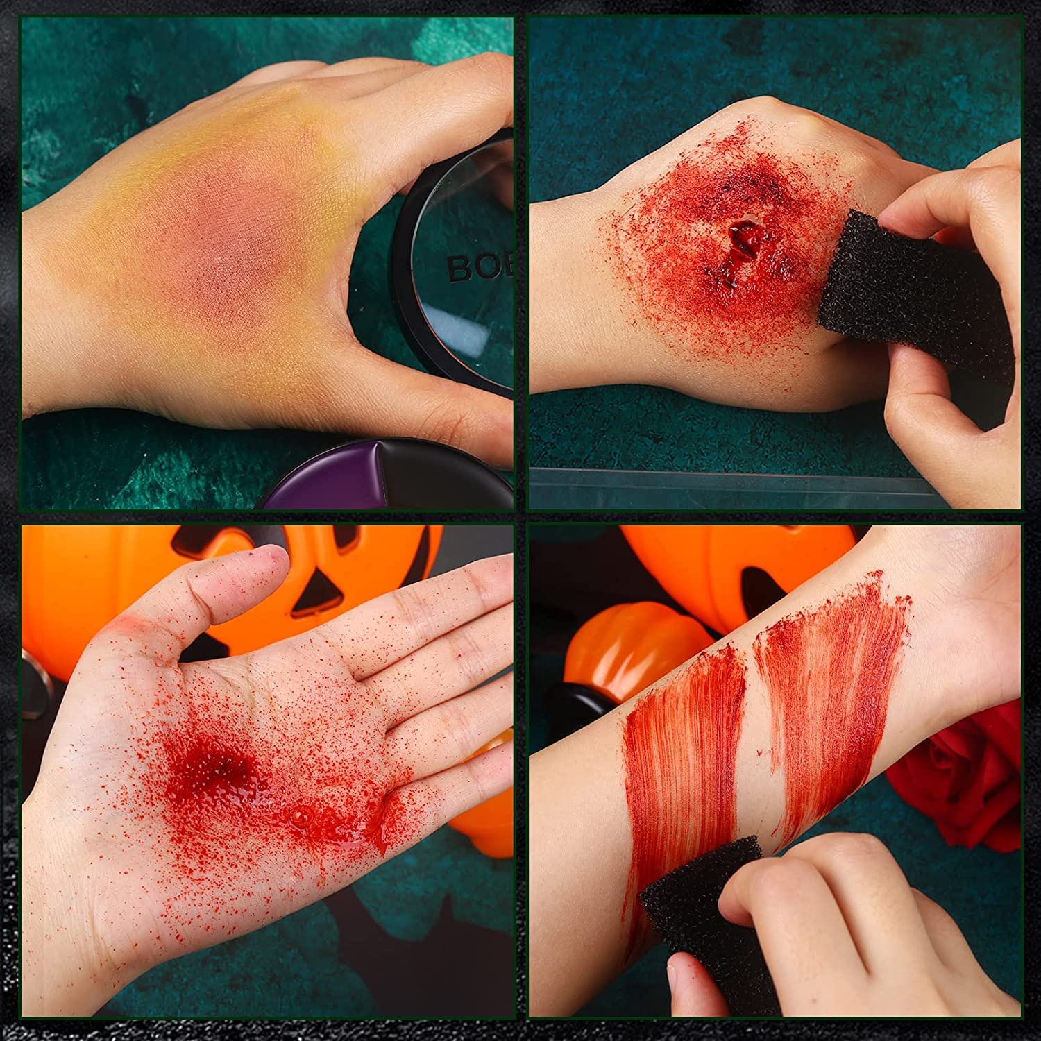 BOBISUKA Demonic SFX fake blood spray for dynamic splatters