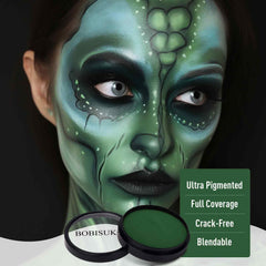 BOBISUKA water-based paint gliding onto skin demonstrates smooth application.