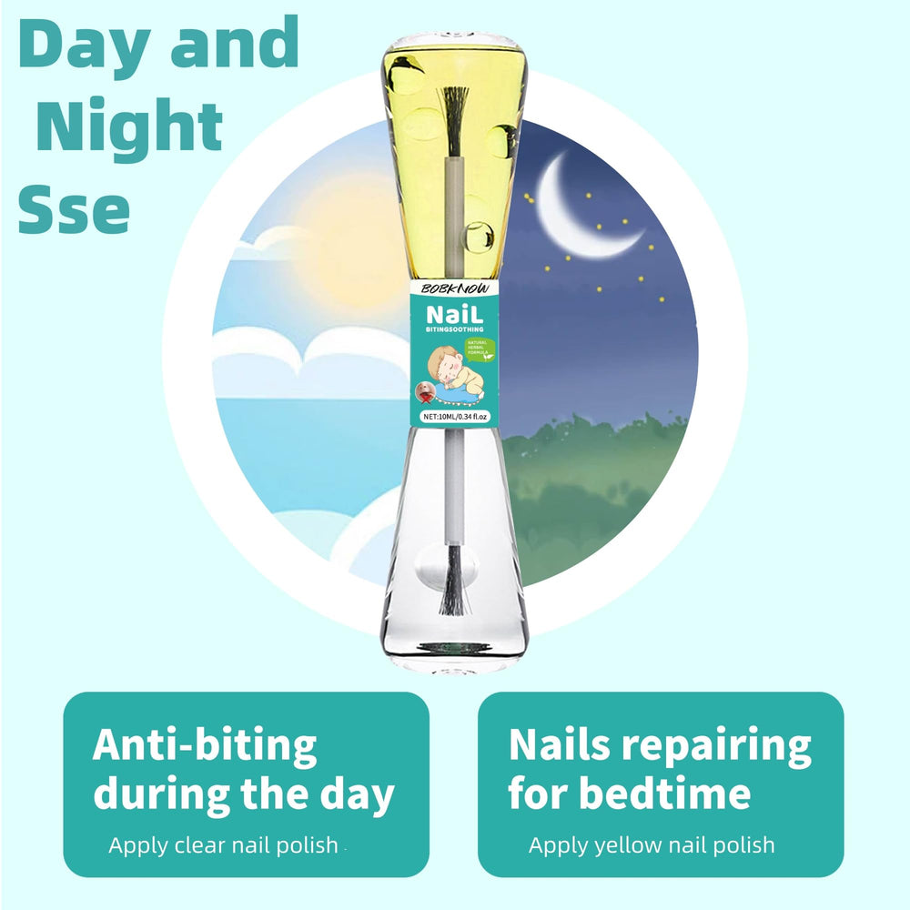 bobknow nail biting easy application illustrates simple use for kids