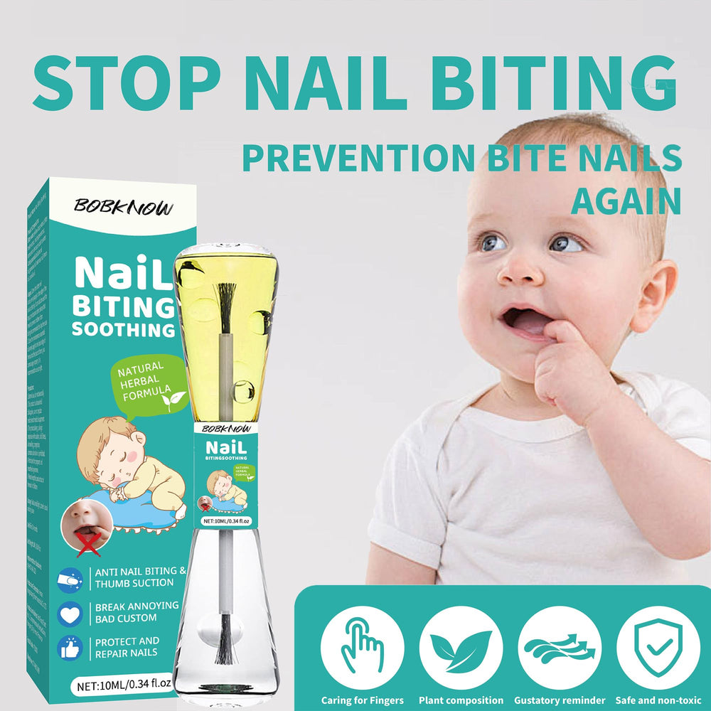 bobknow nail biting night yellow bottle highlights nighttime nourishment for nails