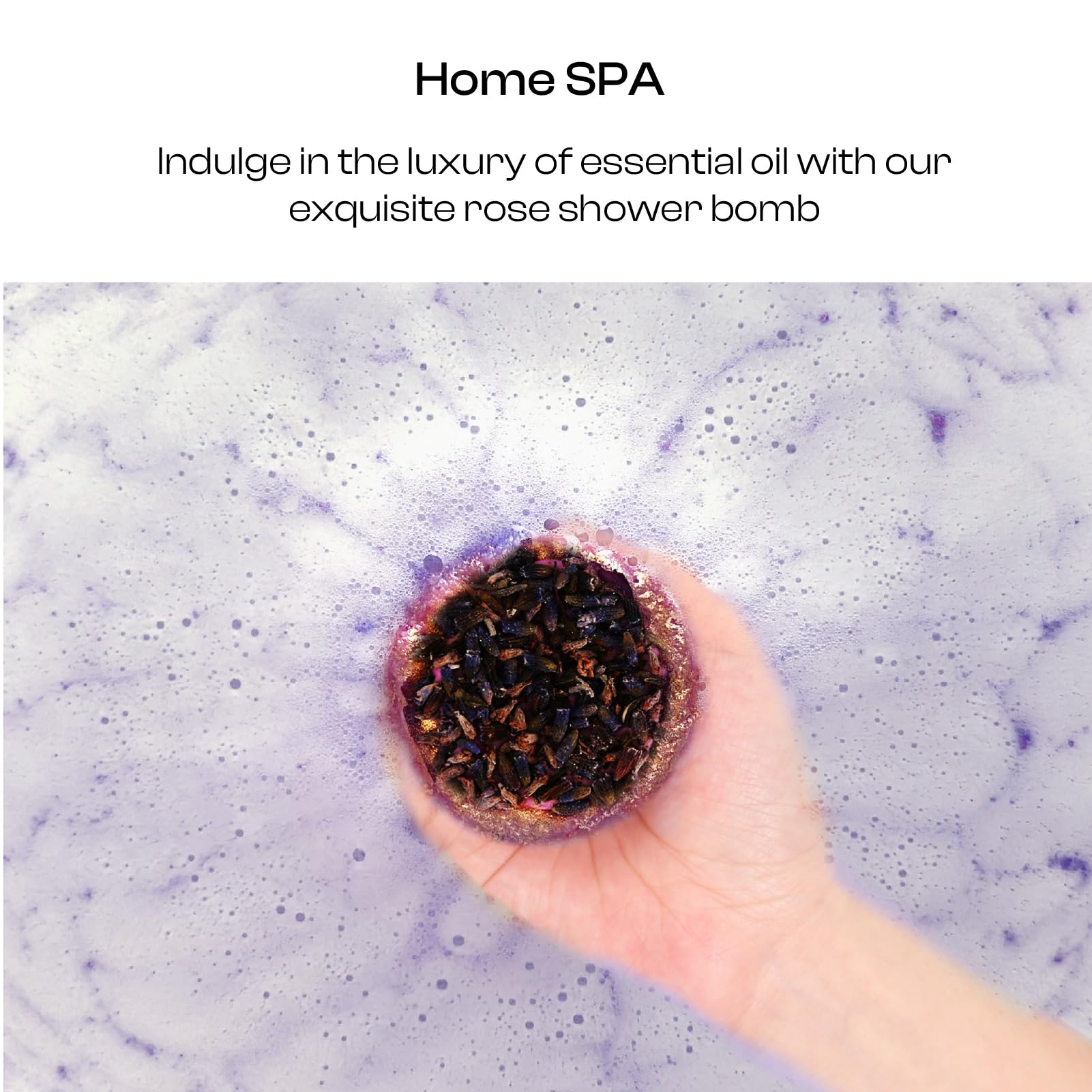 BoboSweeTree bath bombs dried roses detail highlights premium textures and gentle oils.