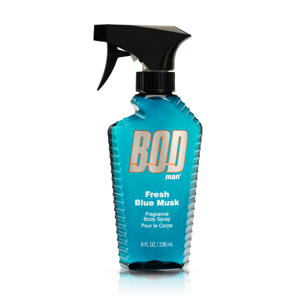 BOD man Fresh Blue Musk bottle front for daily freshness and confident presence.