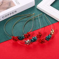 Boderier 3-pack red-green headbands perfect for Christmas parties and gifts.