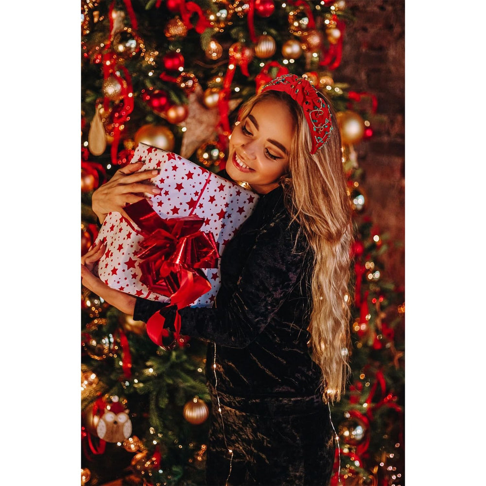 boderier Christmas headband comfortable base band keeps hair tidy during celebrations