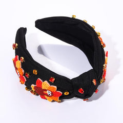 boderier Thanksgiving headband crystal rhinestones add sparkle for event photos