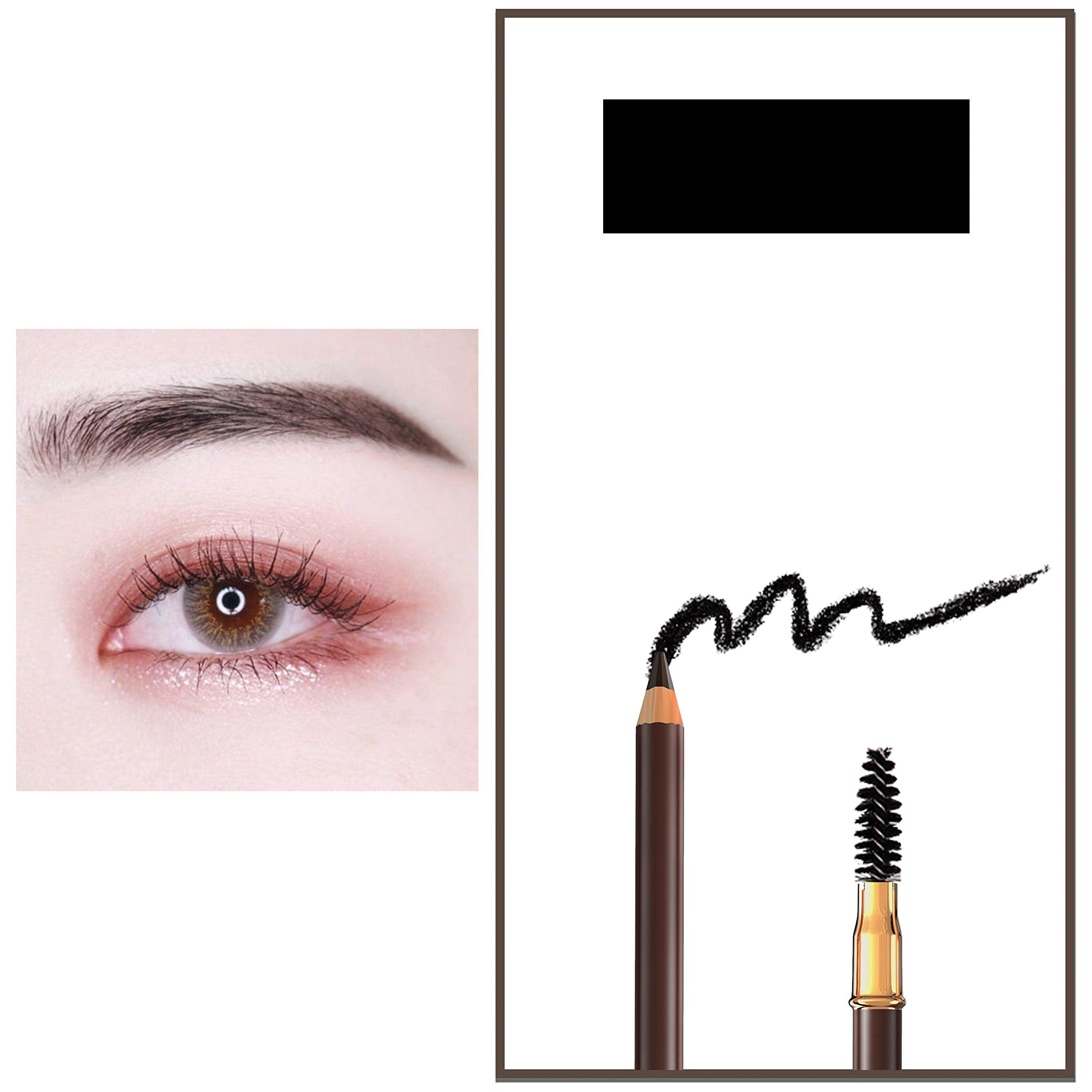 Bodermincer Eyebrow Pencil black tip enables precise brow definition and control.