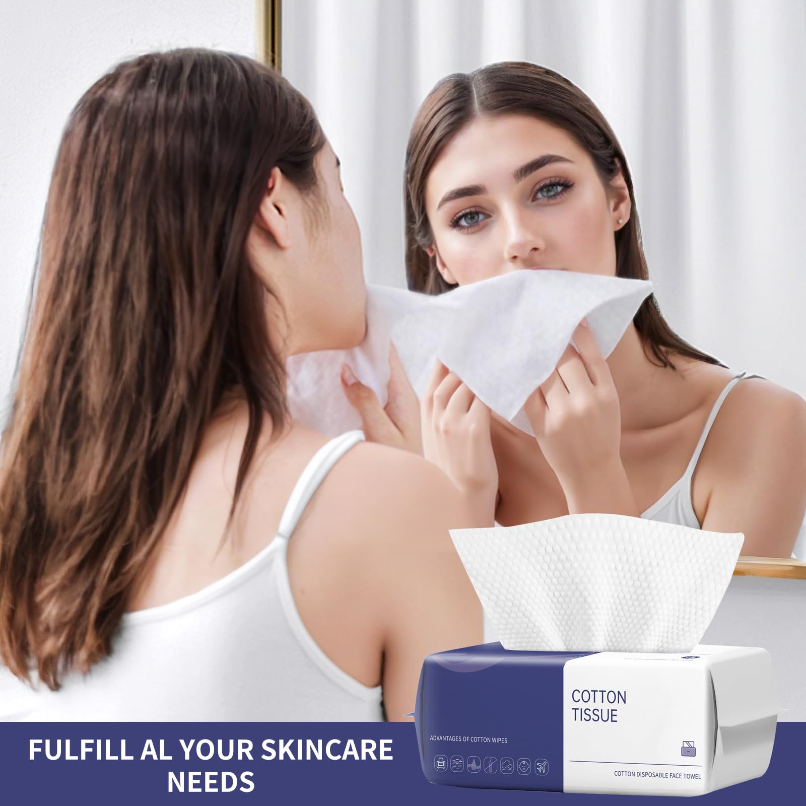 BODFPPC Cotton-based towels deliver high absorbency for drying and skincare routines