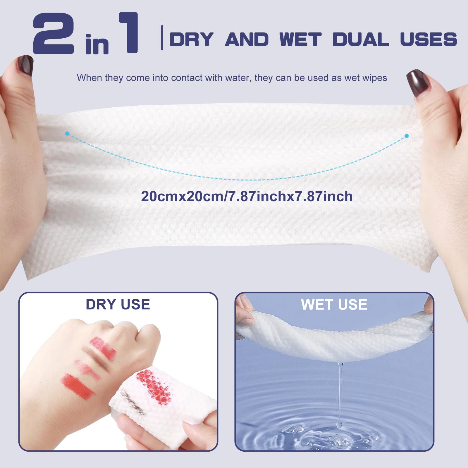 BODFPPC Ultra-soft disposable face towel offers comfortable washing and skin-friendly use
