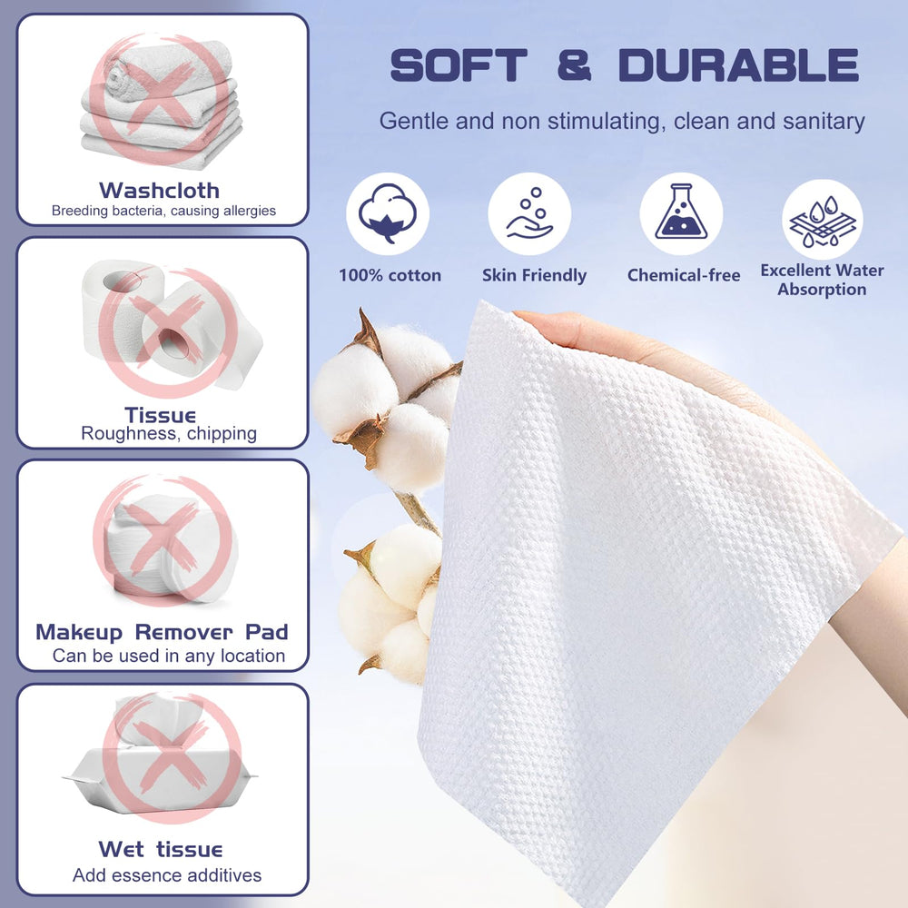 BODFPPC Wet-dry use towel provides makeup removal and quick cleanups