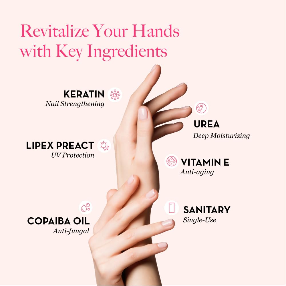 Bodipure hand mask after shower application demonstrating quick absorption and light scent