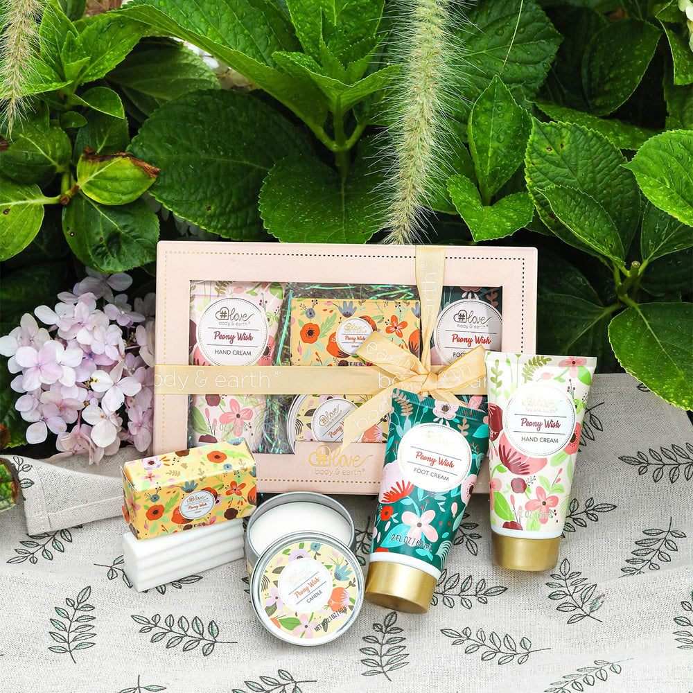 Peony scented hand cream providing hydration for soft, fragrant hands.