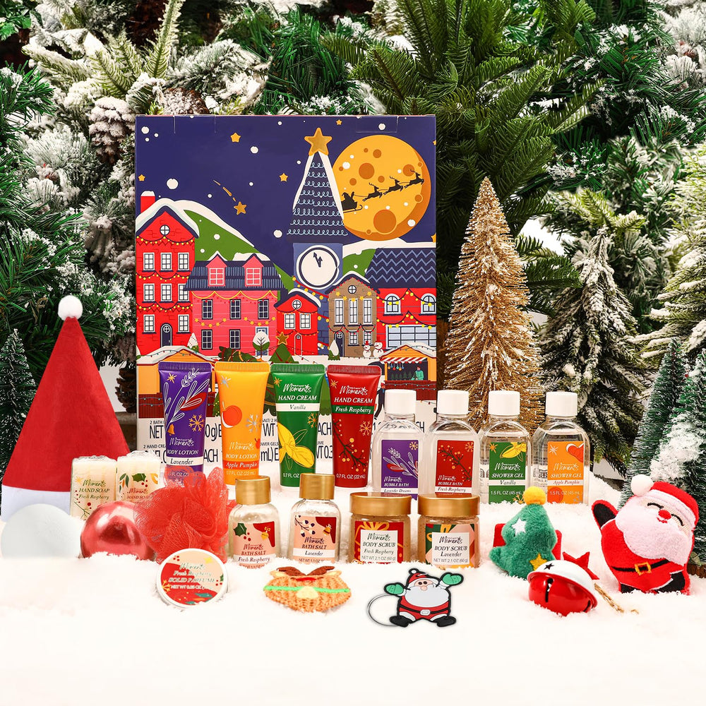BODY & EARTH Advent Calendar 2025 – 24-Piece Luxury Spa Gift Set for W ...
