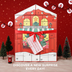 BODY & EARTH advent calendar bath bombs variety shown for travel-ready, festive bath experiences.