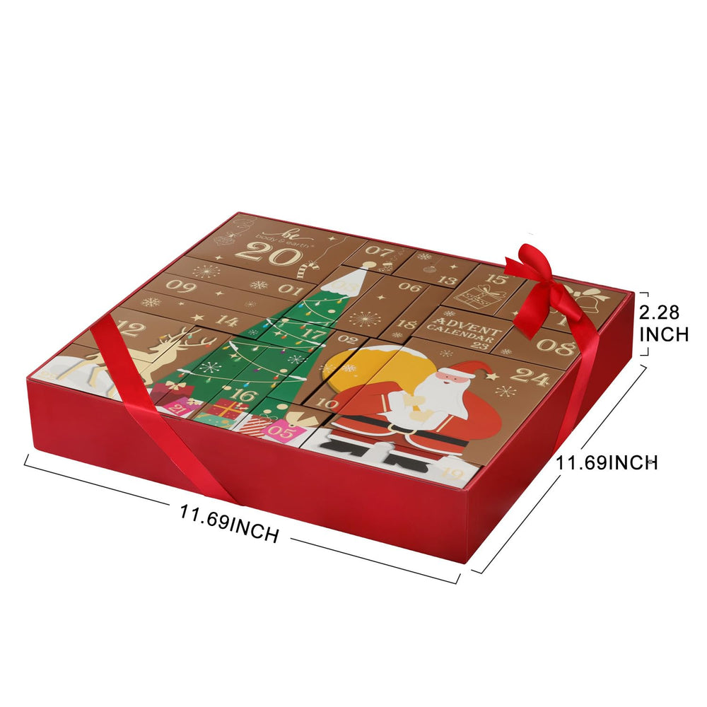 BODY & EARTH Advent Calendar close-up packaging detail inspires holiday anticipation
