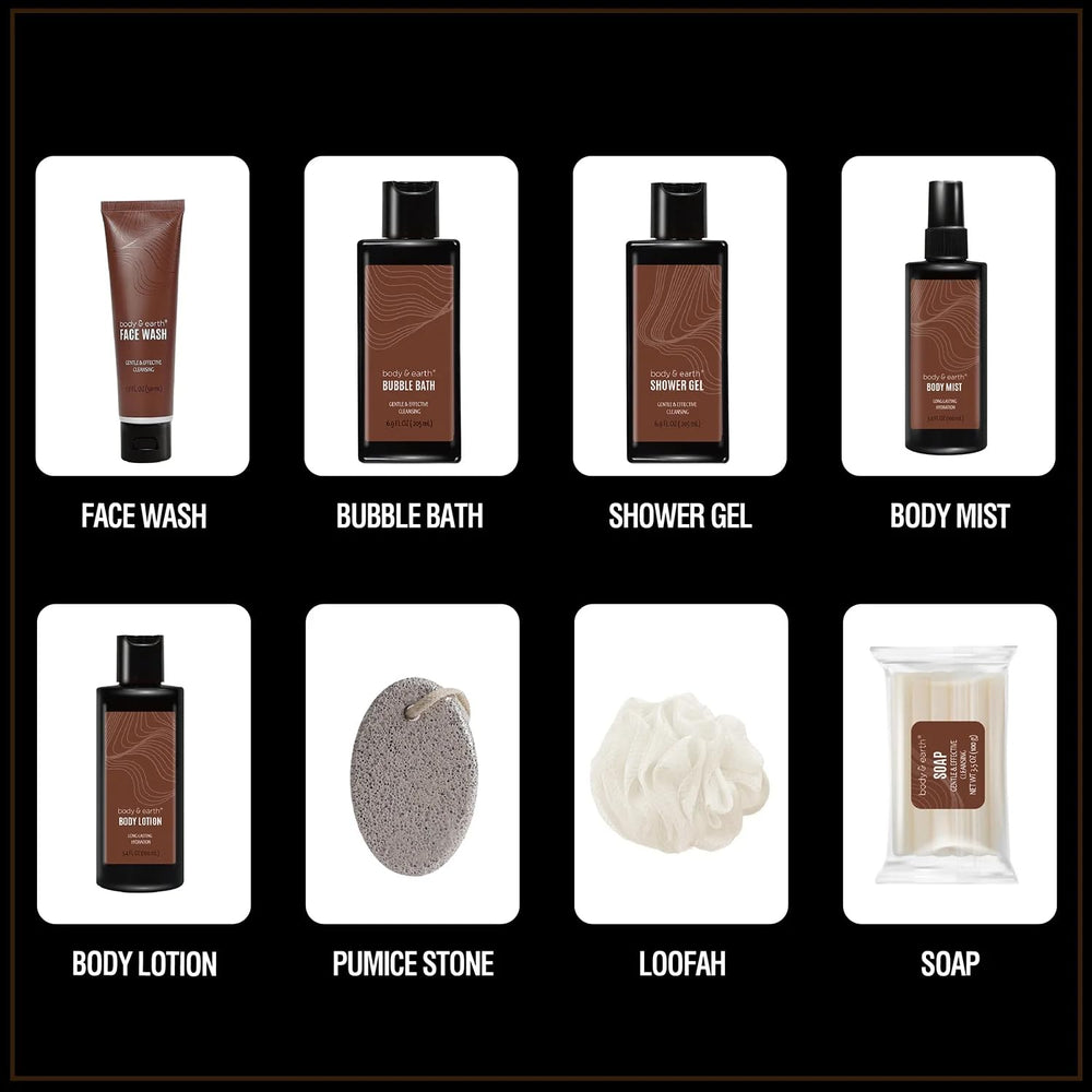 Body & Earth bubble bath 205ml bottle with relaxing fragrance and gentle bubbles.