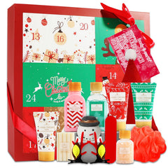 BODY & EARTH Christmas Advent Calendar 2025 box shows festive skincare surprises for gift-giving