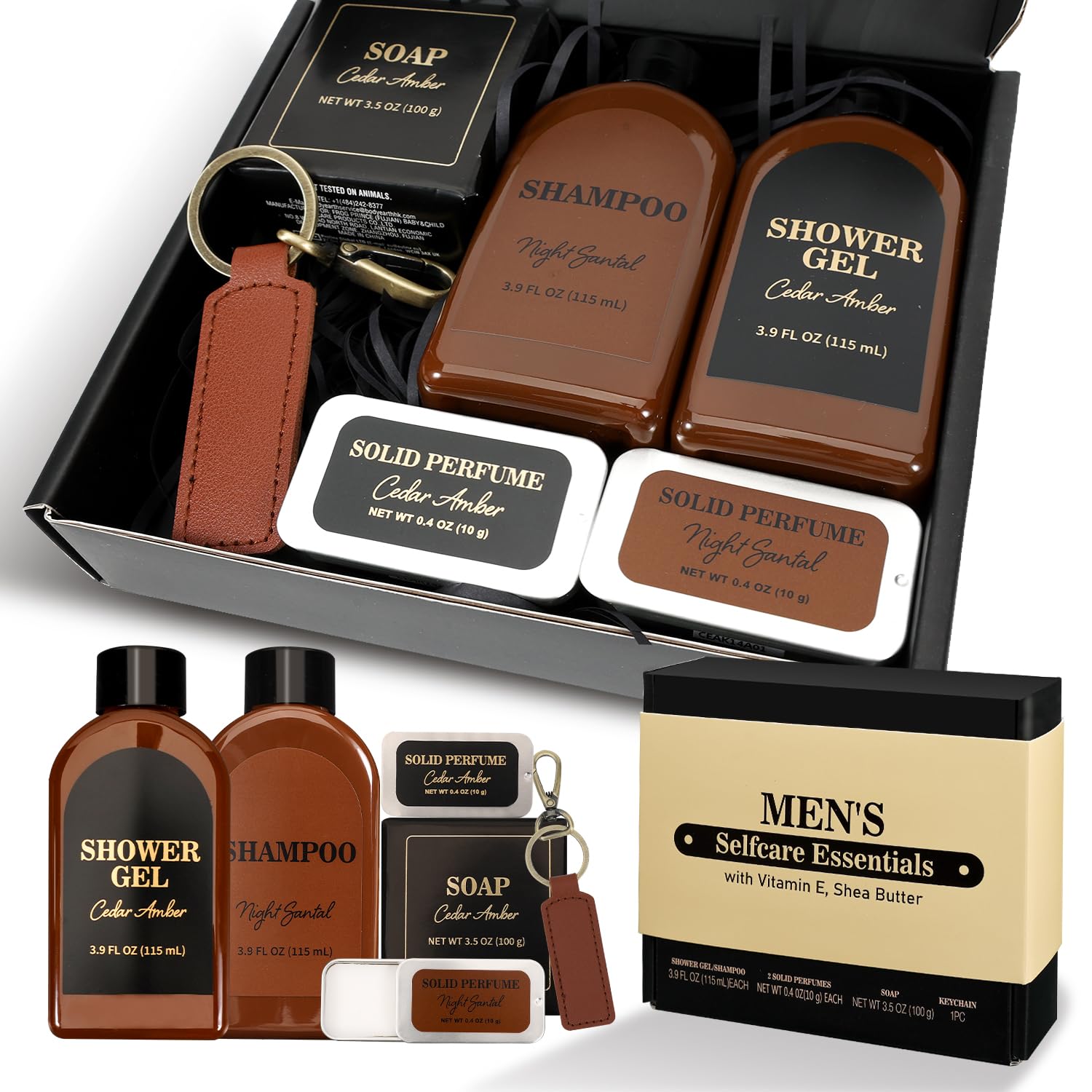 Body & Earth fragrance bottle cedar night santal with distinctive woody aroma