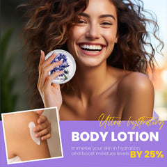 Body & Earth body lotion gift set image emphasizing nourished skin and lasting softness
