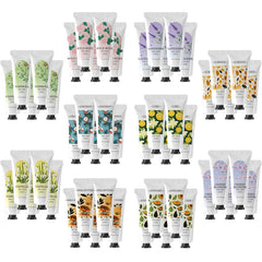 BODY & EARTH hand cream bulk pack shows 50 tubes for gifting and daily use