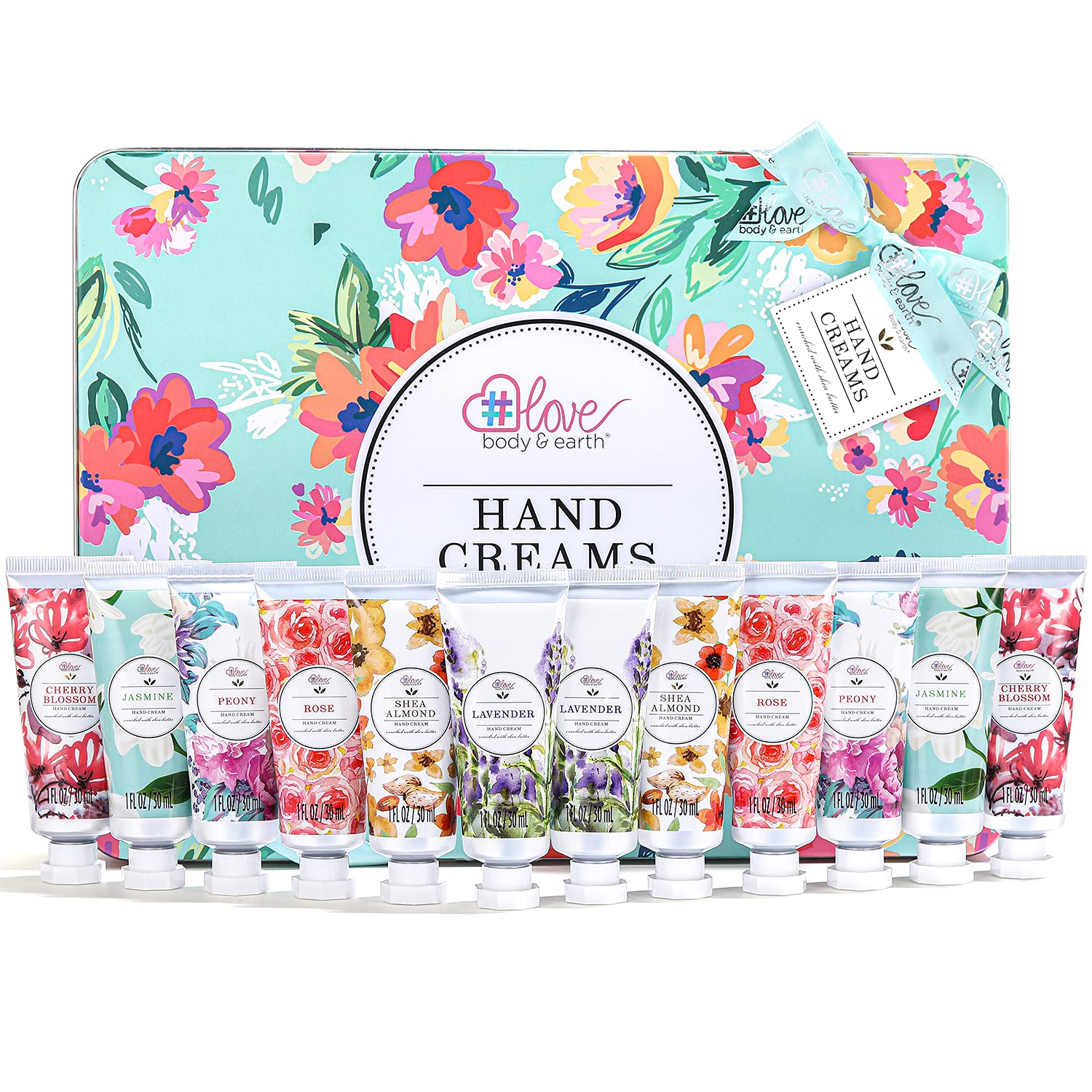 BODY & EARTH hand cream gift set packaging—perfect for gifting and daily moisture.