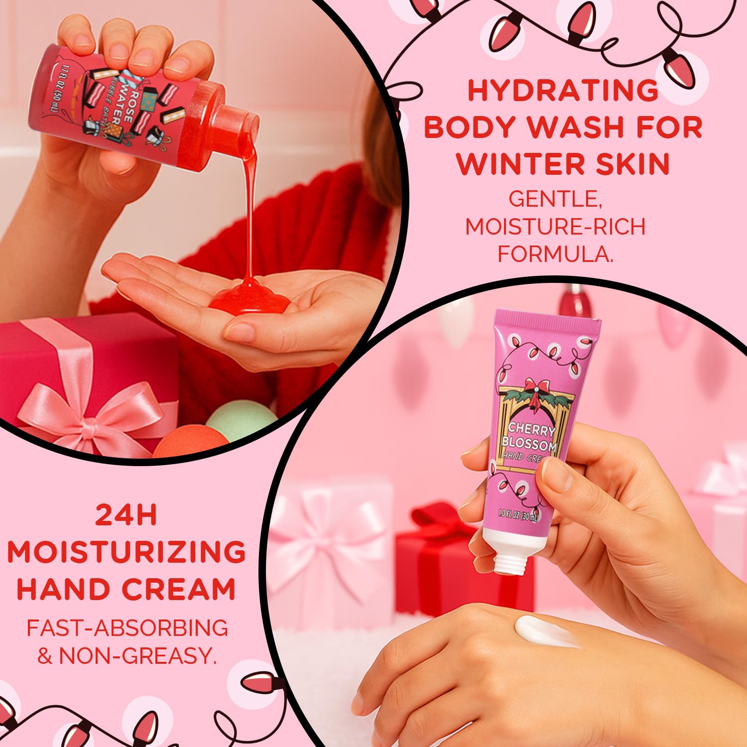 BODY & EARTH illustrated gift box shown as a premium holiday present.