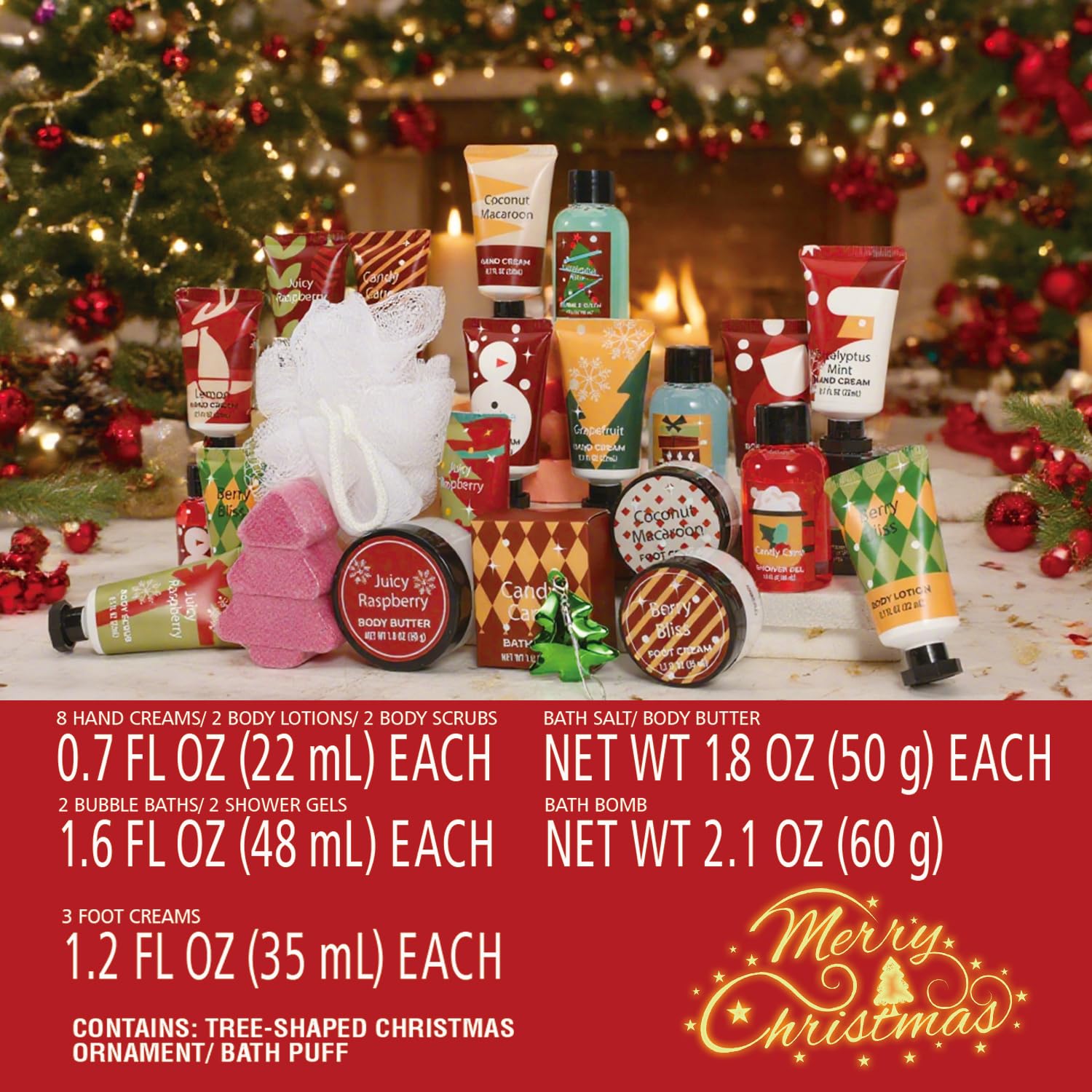 BODY & EARTH # LOVE advent calendar boxed packaging ready to gift.